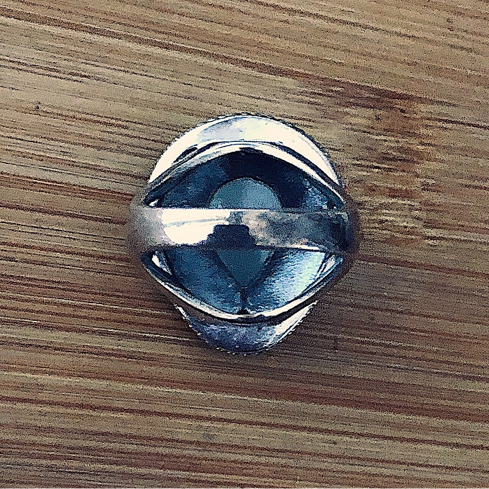 $78  Fashion Estate Ring  Sterling Silver  Size 9  Marked NF 925 THAILAND - Picture 5 of 10